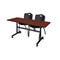 Kobe FlipTop Table, 60" W, 29" H, Laminate Top, Cherry MKFT6024CH47BK - alternate 1